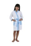 FEATHER DRAPЕ WAFFLE JUNIORS FUSION BATHROBE