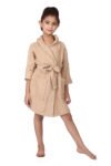 FEATHER DRAPЕ TERRY JUNIORS HOODED BATHROBE