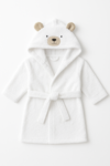 FEATHER DRAPЕ TERRY JUNIORS HOODED BATHROBE